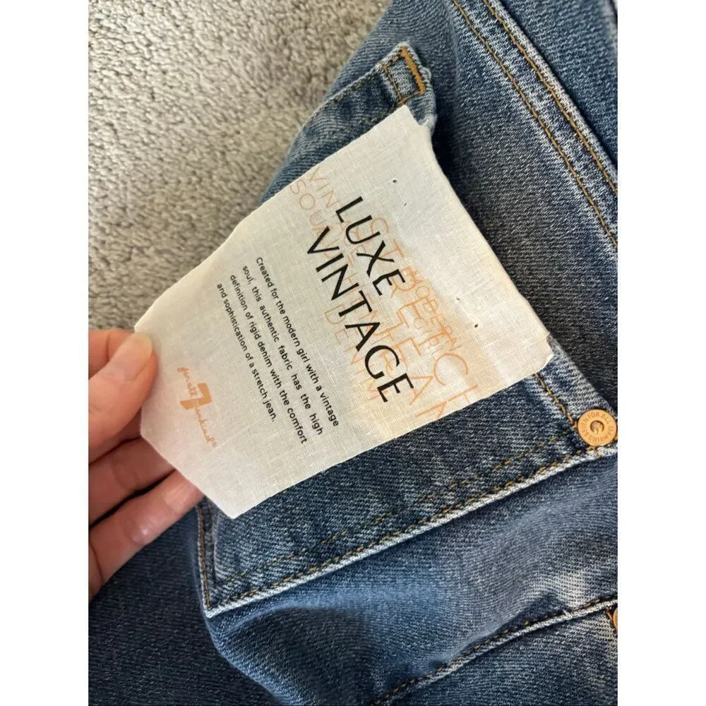 NWT Seven for all mankind seven jeans high waist slim kick size 28, $218 F4